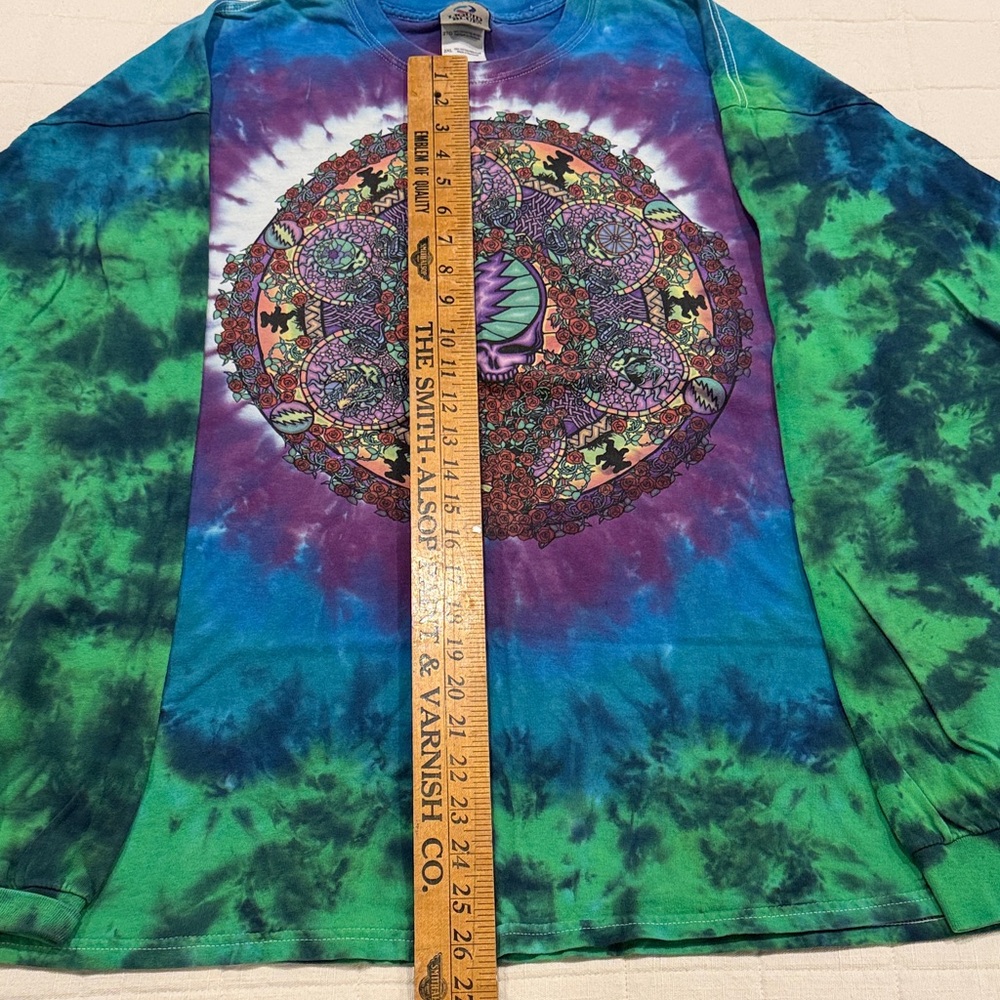 Liquid Blue Tie-Dye Long Sleeve Shirt XXL ”old stock” Celtic Jam shirt - Picture 5 of 9